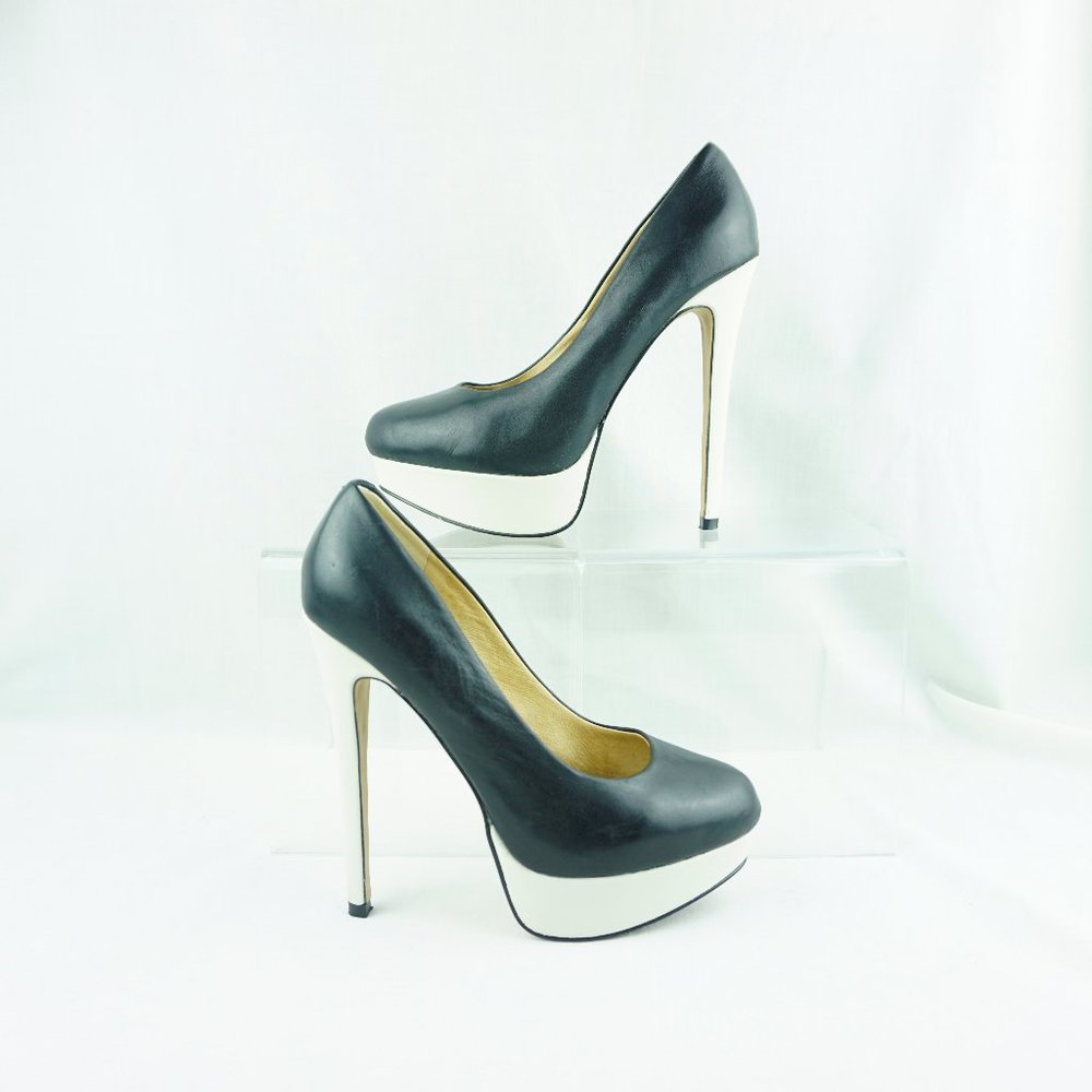 ALDO Shoes Black & White Heels Stiletto Size 6